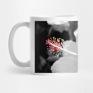 Hibiscus Selectively Colored Mug